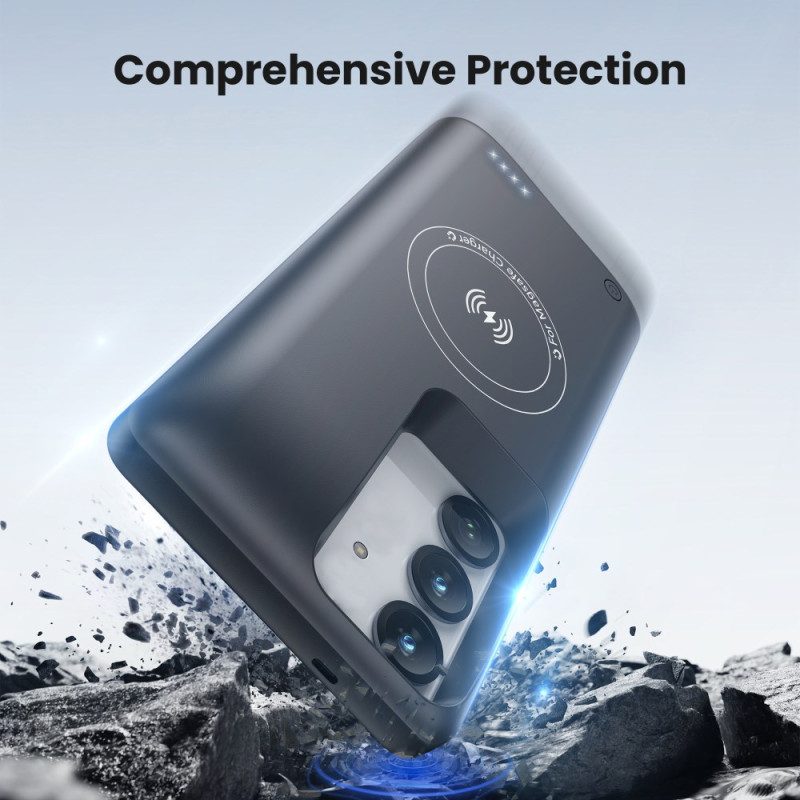 Externe Akkuhülle Mit 10000 Mah Für Samsung Galaxy S25/s24 Mit Magnetischer Befestigung