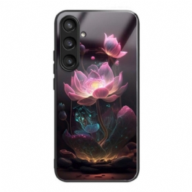 Hülle Für Samsung Galaxy S25 5g Gehärtetes Glas Mit Lotusmuster