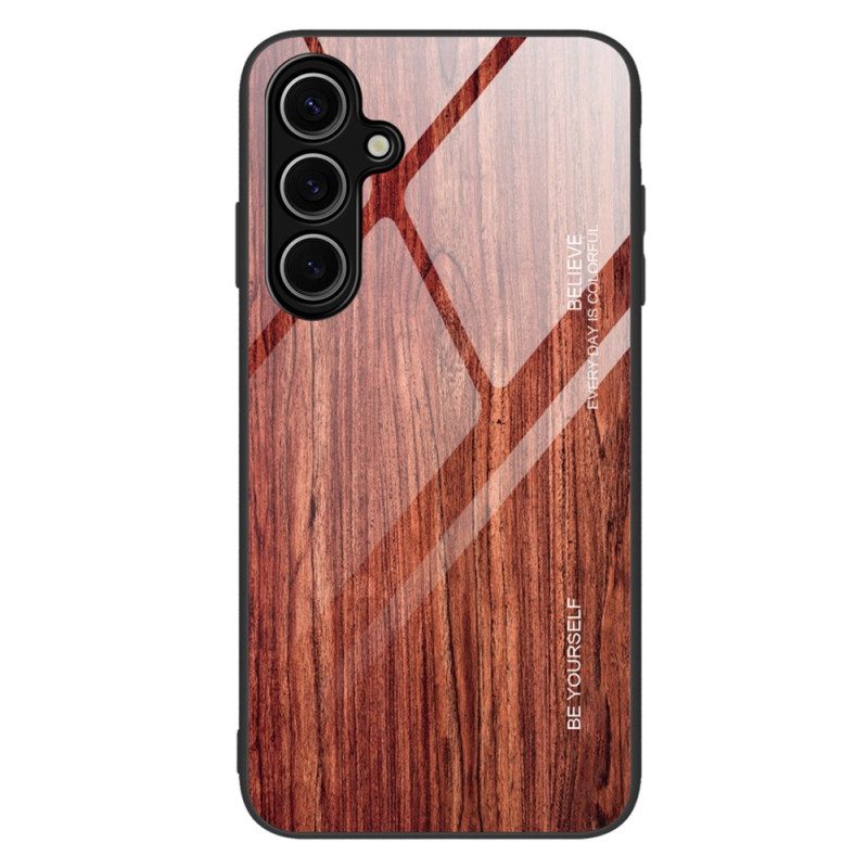 Hülle Für Samsung Galaxy S25 5g Gehärtetes Glas Und Holz