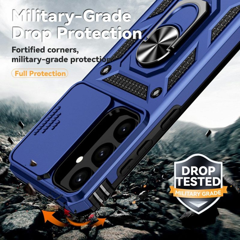 Hülle Für Samsung Galaxy S25 5g Ringhalter Und Objektivschutz