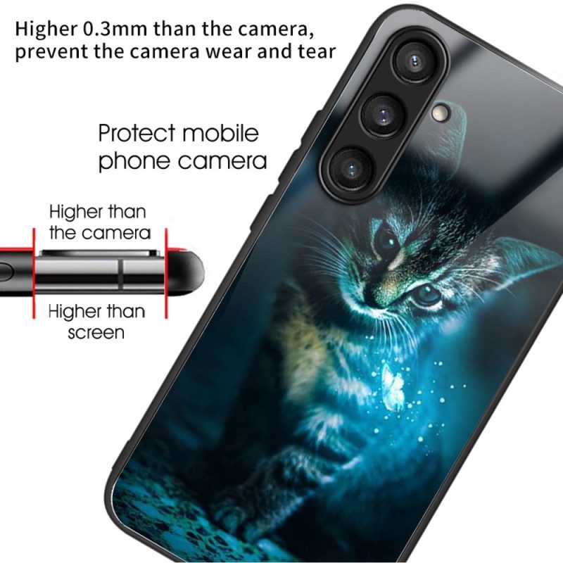 Hülle Samsung Galaxy S25 5g Gehärtetes Glas – Katzenmotiv