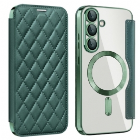 Hülle Samsung Galaxy S25 5g Gesteppt Kompatibel Mit Magsafe