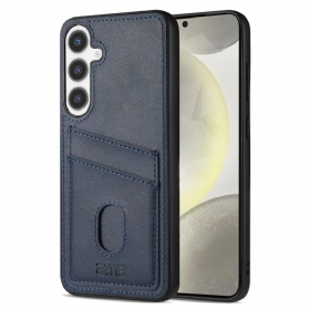 Hülle Samsung Galaxy S25 5g Handyhülle Kartenhalter Aus Strukturiertem Leder