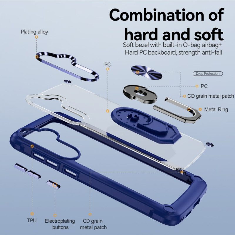 Hülle Samsung Galaxy S25 5g Handyhülle Transparent Mit Integriertem Ständer