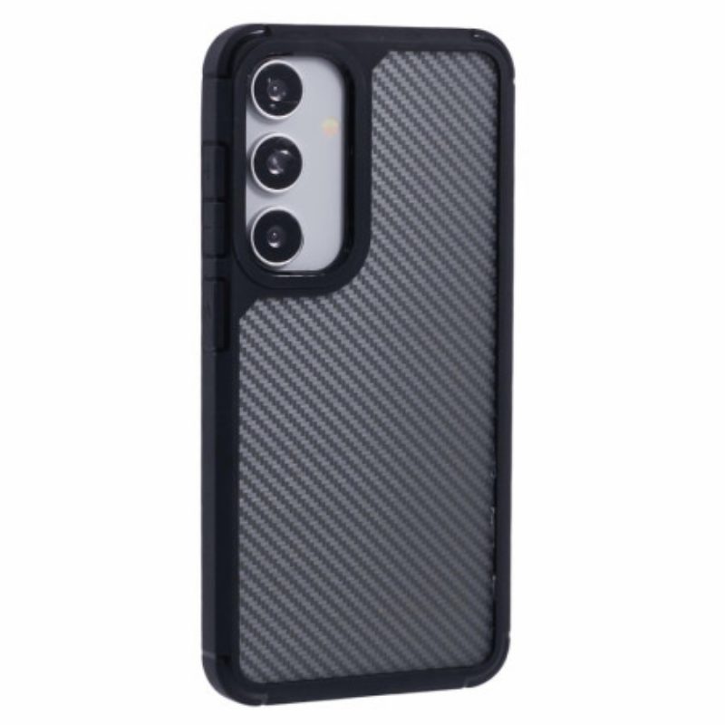 Hülle Samsung Galaxy S25 5g Handyhülle Transparente Kohlefaser-optik