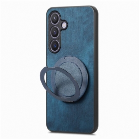 Hülle Samsung Galaxy S25 5g Magsafe-kompatibel Vintage-wildlederoptik