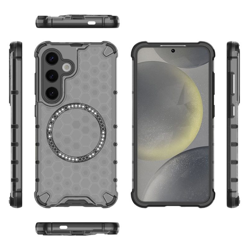 Hülle Samsung Galaxy S25 5g Magsafe-kompatibles Wabenmuster