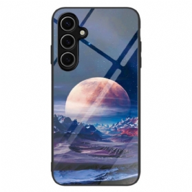 Hülle Samsung Galaxy S25 5g Weißer Planet (sicherheitsglas)