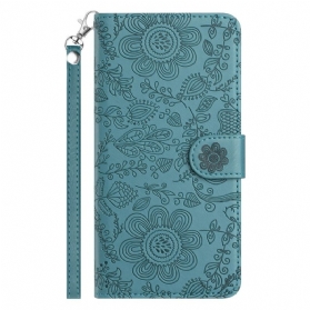 Lederhüllen Für Samsung Galaxy S25 5g Blumenmuster