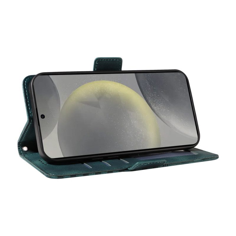 Lederhüllen Für Samsung Galaxy S25 5g Grafischer Rand