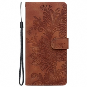 Lederhüllen Samsung Galaxy S25 5g Blumenmuster