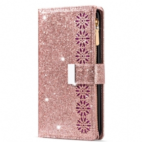 Lederhüllen Samsung Galaxy S25 5g Handyhülle Pailletten-geldbörse