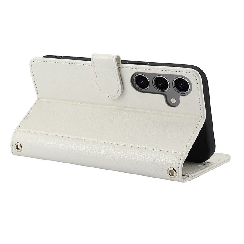 Lederhüllen Samsung Galaxy S25 5g Trageschlaufe