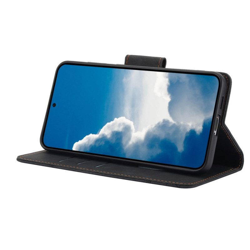 Lederhüllen Samsung Galaxy S25 5g Wildlederoptik Mit Blumenmuster