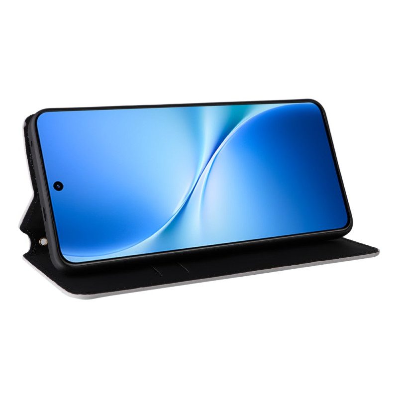 Flip Case Für Vivo V60 Lite Rautenmuster