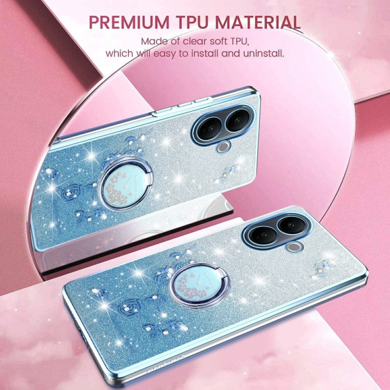 Hülle Vivo V60 Lite Handyhülle Mit Ringhalter Und Farbverlauf-pailletten