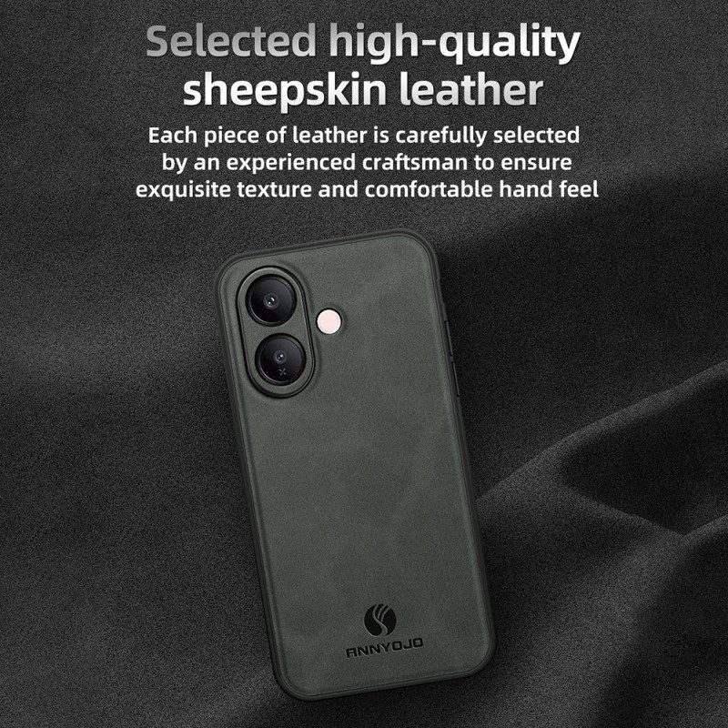 Hülle Vivo V60 Lite Verstärkte Lederoptik