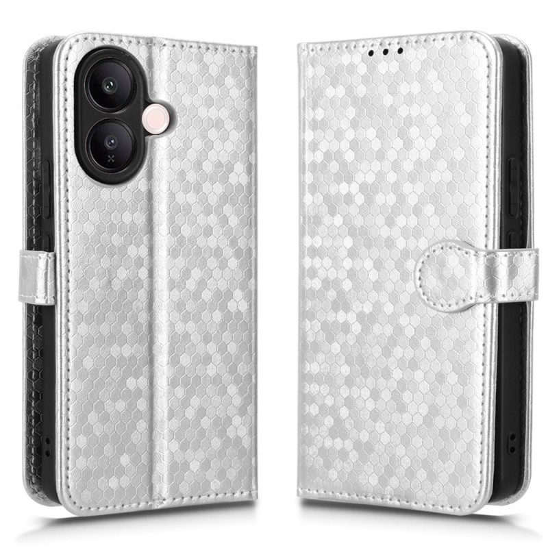 Lederhüllen Vivo V60 Lite Handyhülle Glitzerpunktmuster