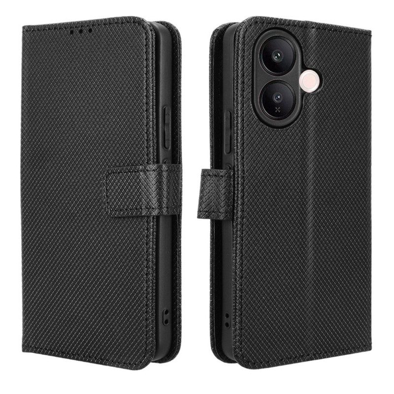 Lederhüllen Vivo V60 Lite Rautenstruktur