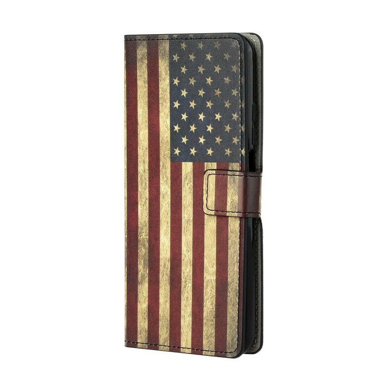 Lederhüllen Für Xiaomi Mi 10T / 10T Pro Amerikanische Flagge