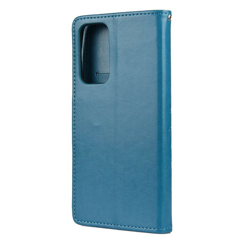 Lederhüllen Für Xiaomi Mi 10T / 10T Pro Asiatische Schmetterlinge Und Blumen