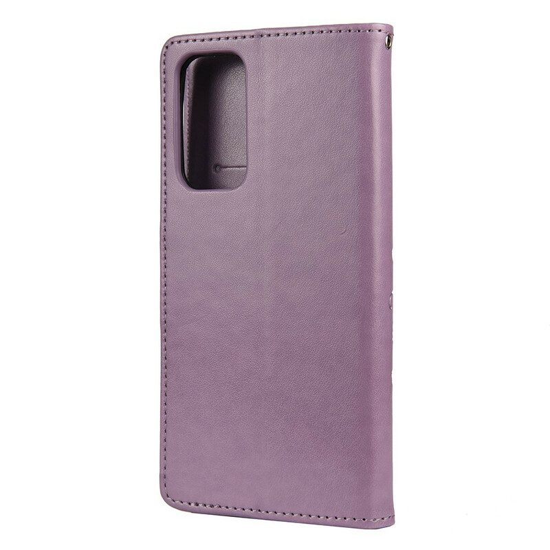 Lederhüllen Für Xiaomi Mi 10T / 10T Pro Asiatische Schmetterlinge Und Blumen
