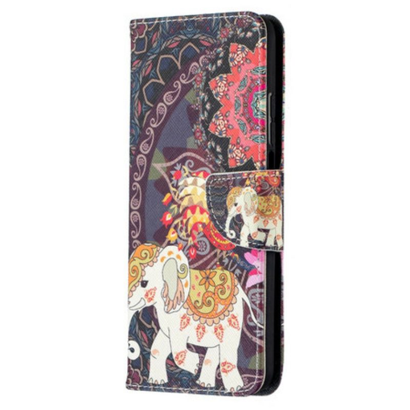 Lederhüllen Für Xiaomi Mi 10T / 10T Pro Indische Elefanten