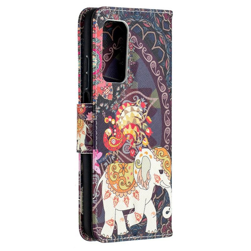 Lederhüllen Für Xiaomi Mi 10T / 10T Pro Indische Elefanten