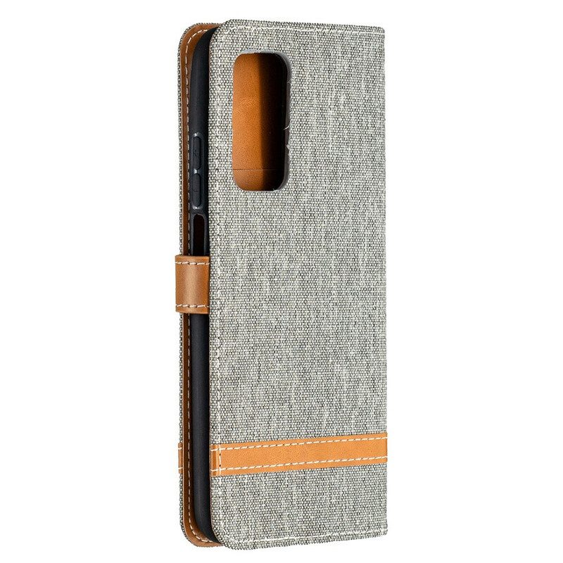 Lederhüllen Für Xiaomi Mi 10T / 10T Pro Mit Kordel Armband In Stoff- Und Lederoptik