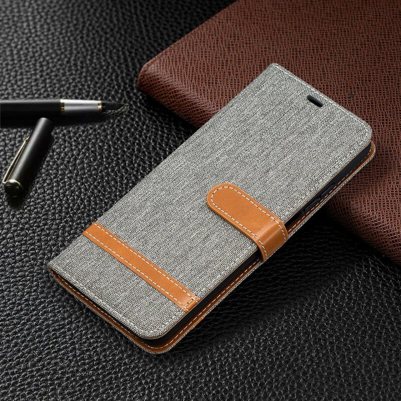 Lederhüllen Für Xiaomi Mi 10T / 10T Pro Mit Kordel Armband In Stoff- Und Lederoptik