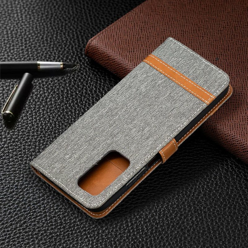 Lederhüllen Für Xiaomi Mi 10T / 10T Pro Mit Kordel Armband In Stoff- Und Lederoptik