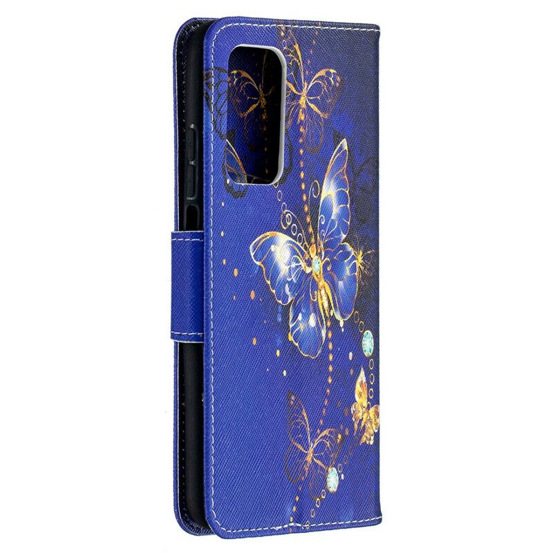 Lederhüllen Für Xiaomi Mi 10T / 10T Pro Schmetterlinge