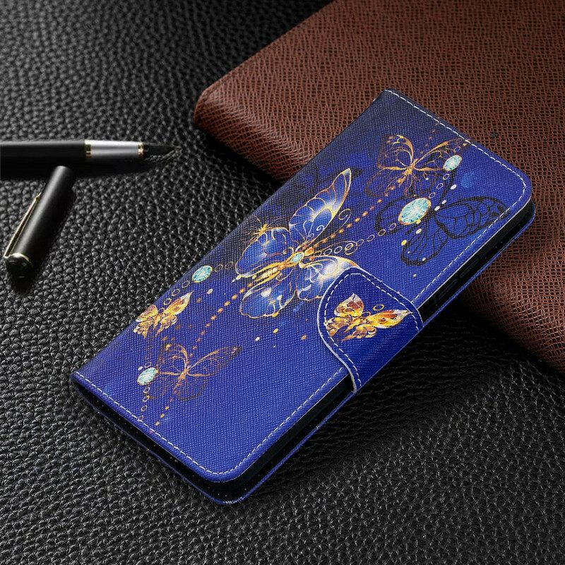 Lederhüllen Für Xiaomi Mi 10T / 10T Pro Schmetterlinge