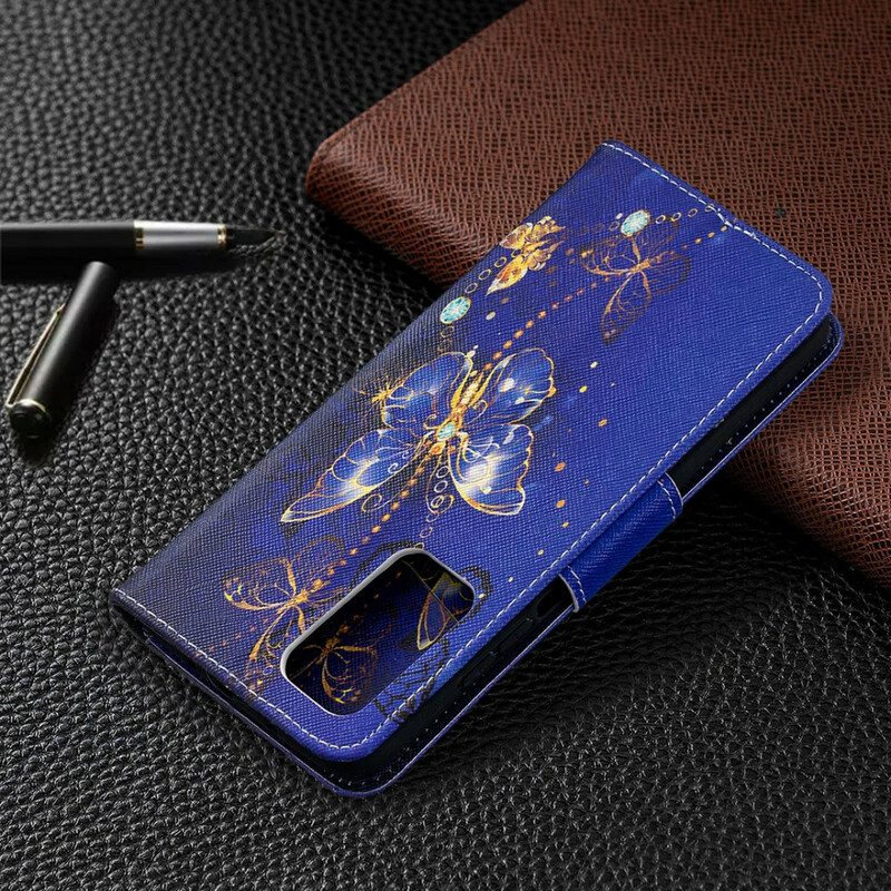 Lederhüllen Für Xiaomi Mi 10T / 10T Pro Schmetterlinge