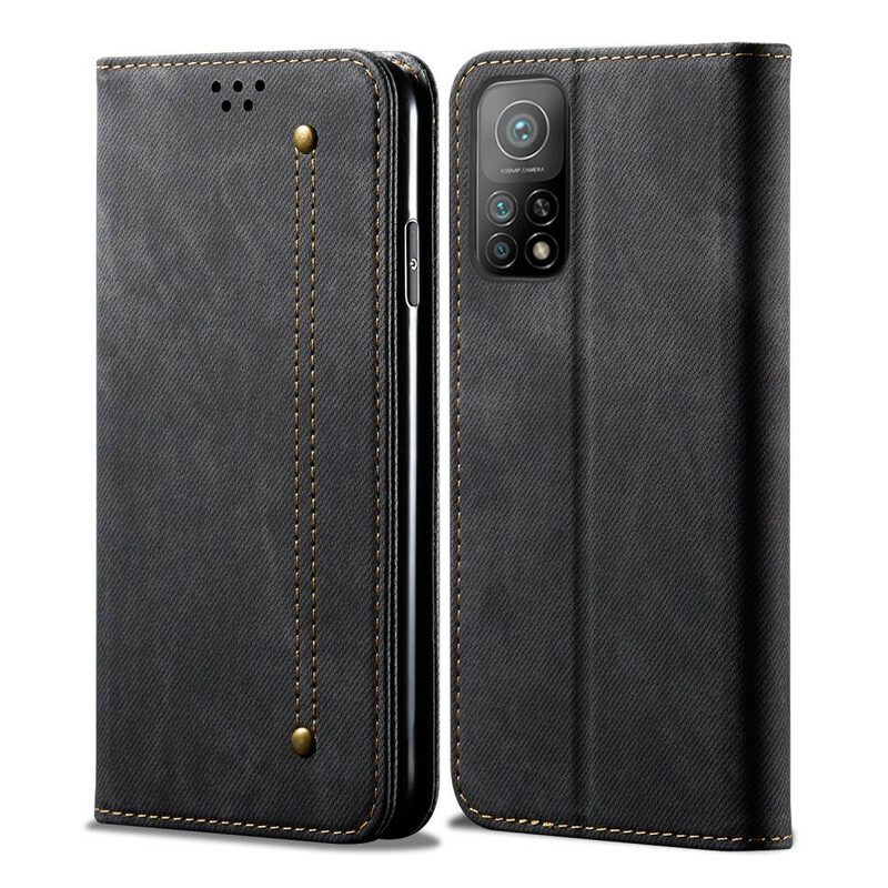 Schutzhülle Für Xiaomi Mi 10T / 10T Pro Flip Case Denim-stoff