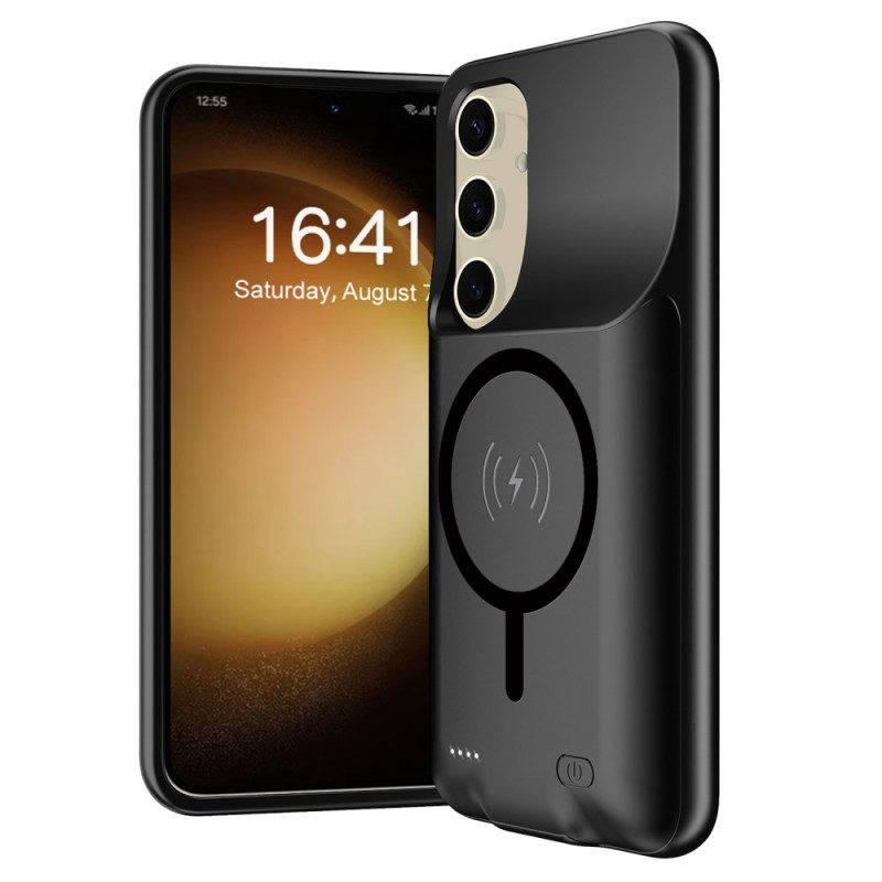 10000-mah-akkuhülle Für Samsung Galaxy S25 Plus Mit Externem Ladegerät Und Magnetischer Befestigung