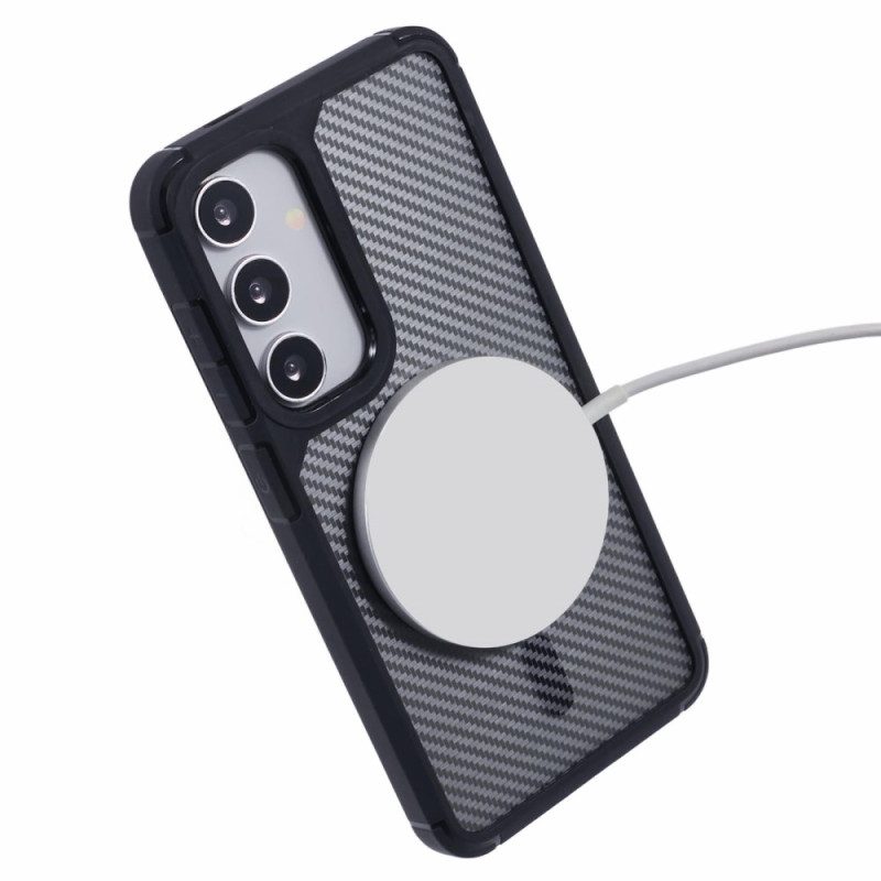Hülle Samsung Galaxy S25 Plus 5g Magsafe-kompatible Kohlefaser