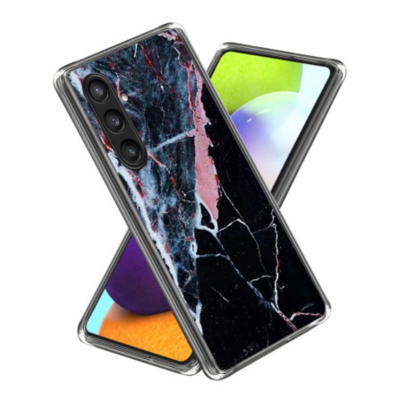 Hülle Samsung Galaxy S25 Plus 5g Schwarzer Und Rosa Marmor