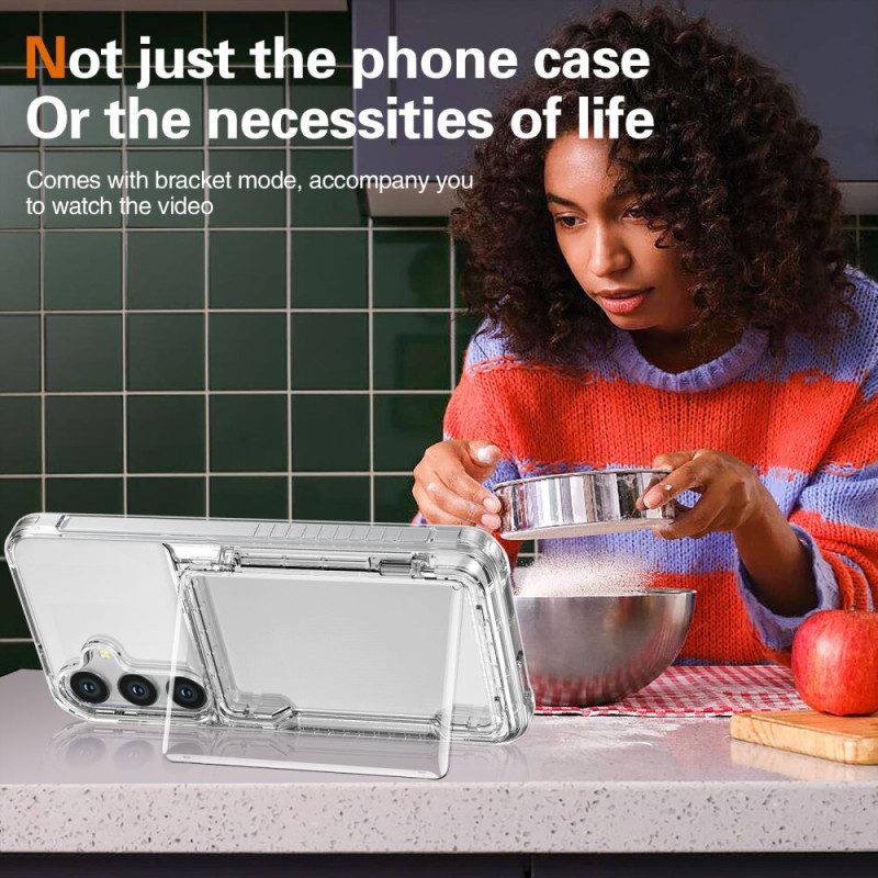 Hülle Samsung Galaxy S25 Plus 5g Transparenter Kartenhalter