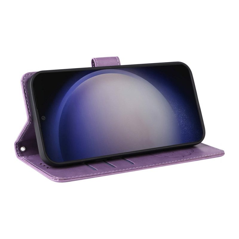 Lederhüllen Für Samsung Galaxy S25 Plus 5g Kleine Blumen