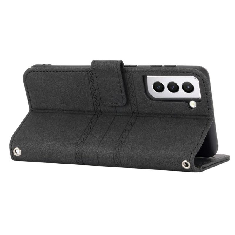 Lederhüllen Für Samsung Galaxy S25 Plus 5g Verschluss Und Riemen