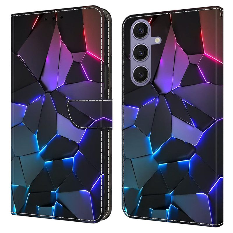 Lederhüllen Samsung Galaxy S25 Plus 5g Blaue Risse