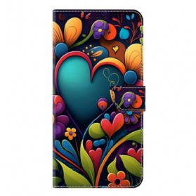 Lederhüllen Samsung Galaxy S25 Plus 5g Gemaltes Herz