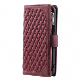 Lederhüllen Samsung Galaxy S25 Plus 5g Gesteppte Geldbörse