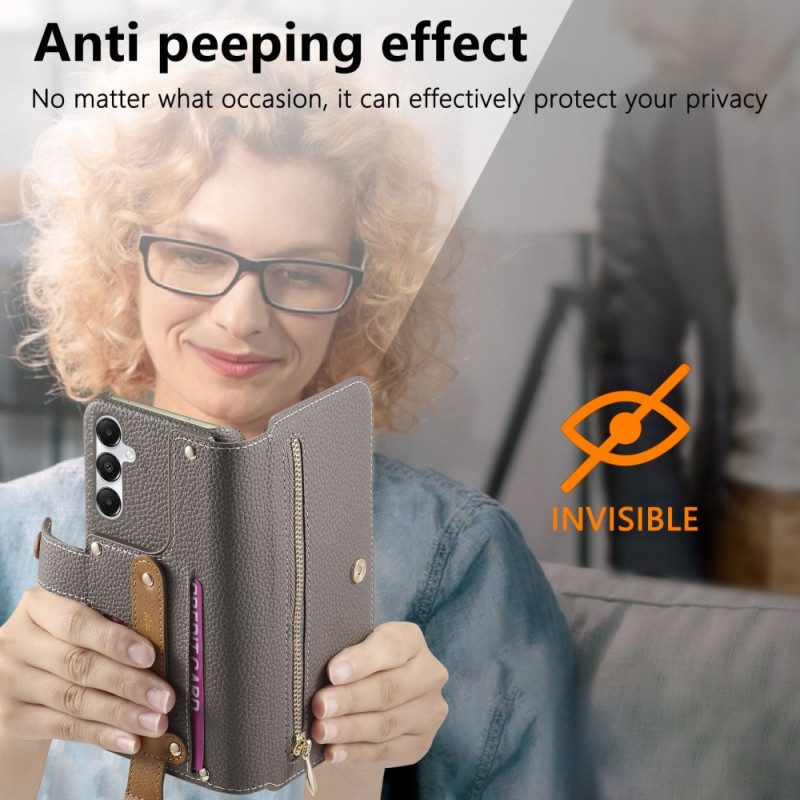 Lederhüllen Samsung Galaxy S25 Plus 5g Handyhülle Geldbörse Mit Reißverschluss