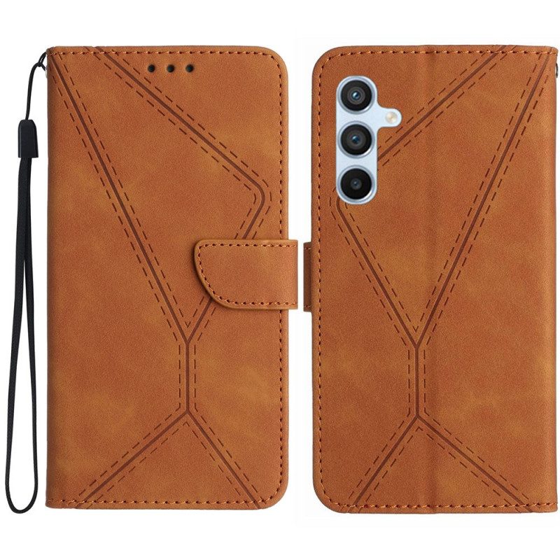Lederhüllen Samsung Galaxy S25 Plus 5g Handyhülle Linien Und Streifen