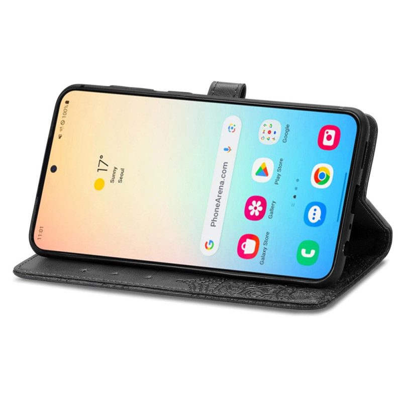 Lederhüllen Samsung Galaxy S25 Plus 5g Handyhülle Mandala-barock