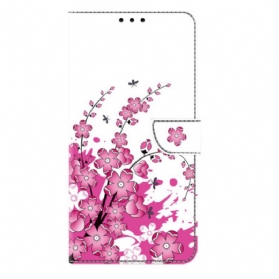 Lederhüllen Samsung Galaxy S25 Plus 5g Handyhülle Rosa Blumenmuster