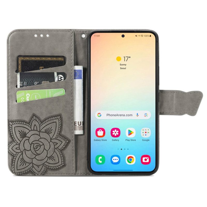 Lederhüllen Samsung Galaxy S25 Plus 5g Schmetterling Spitze