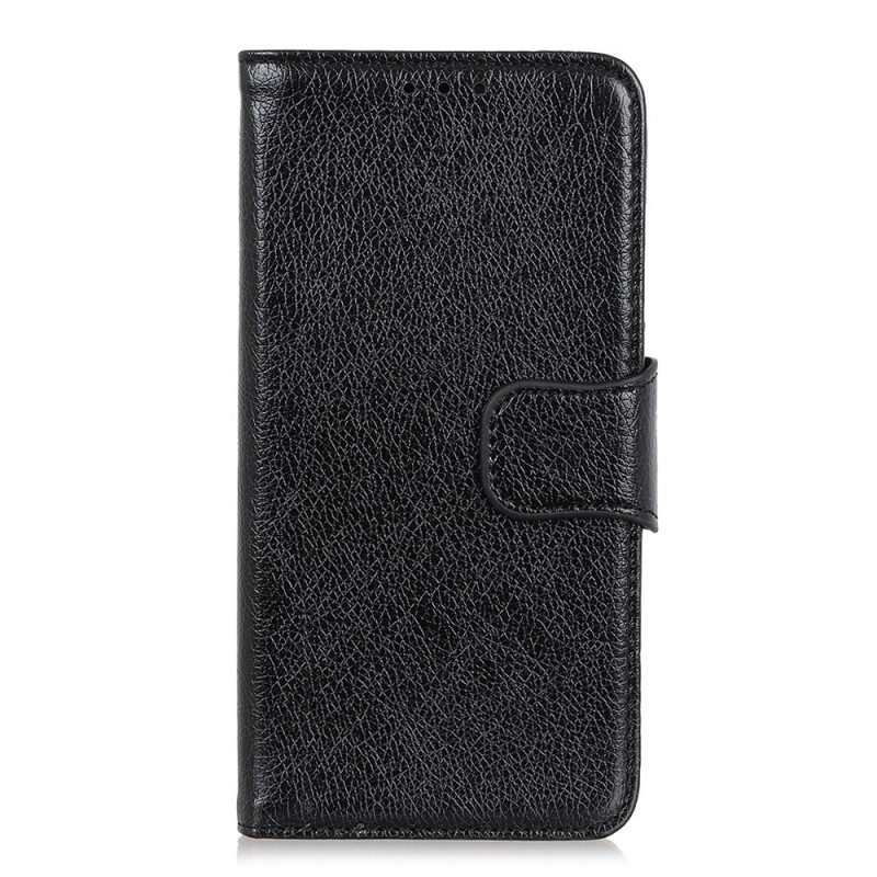 Lederhüllen Für Samsung Galaxy M32 Gespaltenes Nappaleder